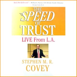 The Speed of Trust Audiolibro Por Stephen R. Covey arte de portada