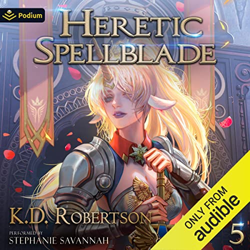 Heretic Spellblade 5 Audiolibro Por K.D. Robertson arte de portada