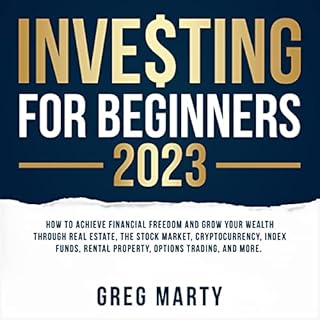 Investing for Beginners 2023 Audiolibro Por Greg Marty arte de portada