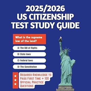 2025/2026 US Citizenship Test Study Guide cover art