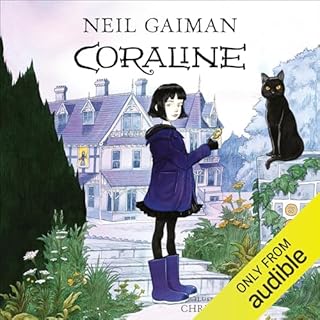 Coraline Audiolibro Por Neil Gaiman arte de portada