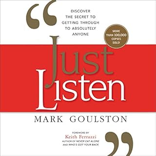 Just Listen Audiolibro Por Mark Goulston MD arte de portada