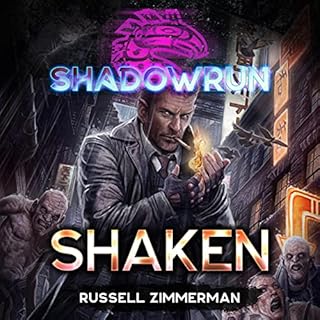 Shadowrun: Shaken Audiolibro Por Russell Zimmerman arte de portada