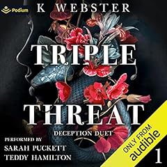 Triple Threat Audiolibro Por K Webster arte de portada