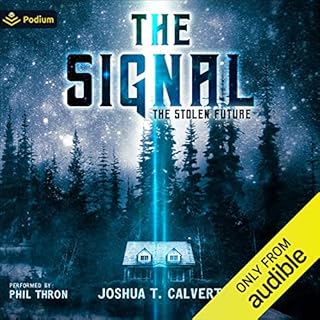 The Signal Audiolibro Por Joshua T. Calvert arte de portada