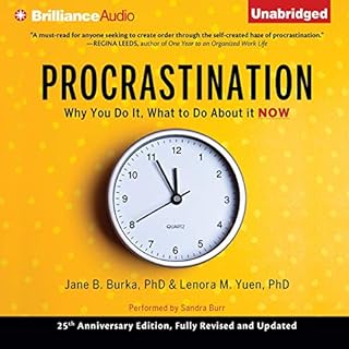 Procrastination Audiolibro Por Jane B. Burka PhD, Lenora M. Yuen PhD arte de portada