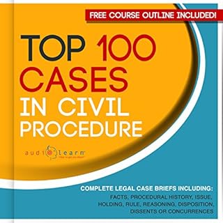 Top 100 Cases in Civil Procedure: Legal Briefs Audiolibro Por AudioLearn Legal Content Team arte de portada