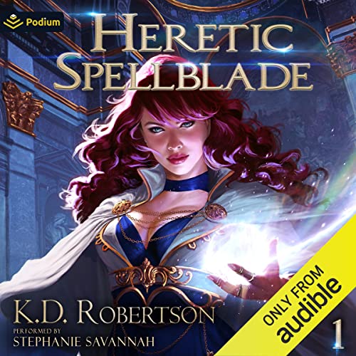 Heretic Spellblade Audiolibro Por K.D. Robertson arte de portada