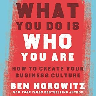 What You Do Is Who You Are Audiolibro Por Ben Horowitz arte de portada