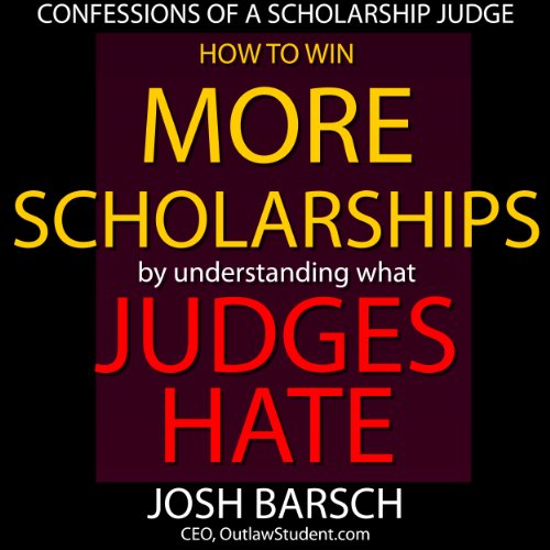 Confessions of a Scholarship Judge Audiolibro Por Josh Barsch arte de portada