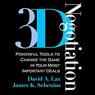 3-D Negotiation Audiolibro Por David A. Lax, James K. Sebenius arte de portada