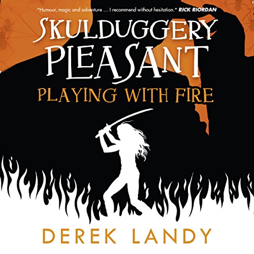 Playing with Fire Audiolibro Por Derek Landy arte de portada