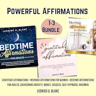 Powerful Affirmations 1-3 Bundle Audiolibro Por Leonids U. Blake arte de portada