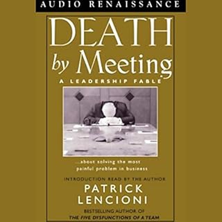 Death by Meeting Audiolibro Por Patrick Lencioni arte de portada