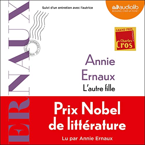 L'autre fille Audiolibro Por Annie Ernaux arte de portada