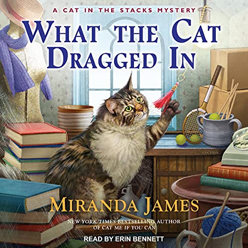 What the Cat Dragged In Audiolibro Por Miranda James arte de portada