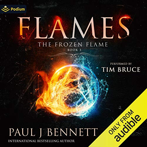 Flames Audiolibro Por Paul J. Bennett arte de portada