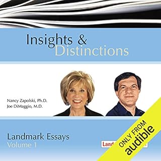 Insights & Distinctions Audiolibro Por Nancy Zapolski Ph.D., Joe DiMaggio M.D. arte de portada