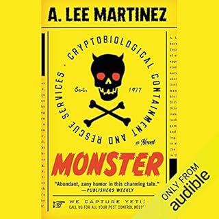 Monster Audiolibro Por A. Lee Martinez arte de portada