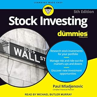 Stock Investing for Dummies, 5th Edition Audiolibro Por Paul J. Mladjenovic arte de portada