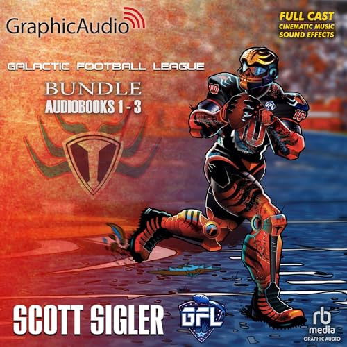 Diseño de la portada del título Galactic Football League 1-3 Bundle (Dramatized Adaptation)