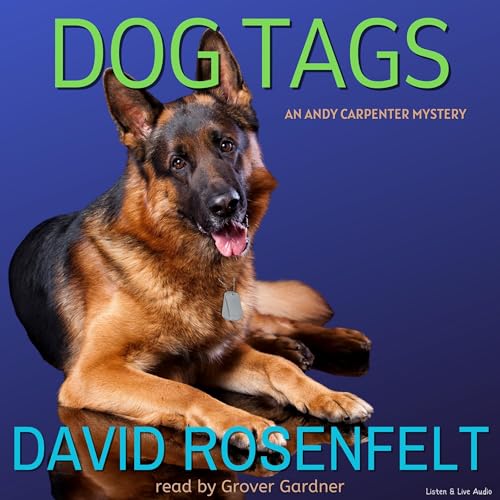 Dog Tags Audiolibro Por David Rosenfelt arte de portada