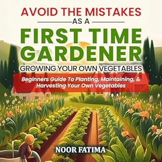 Avoid the Mistakes as a First Time Gardener Growing Your Own Vegetables Audiolibro Por Noor Fatima arte de portada