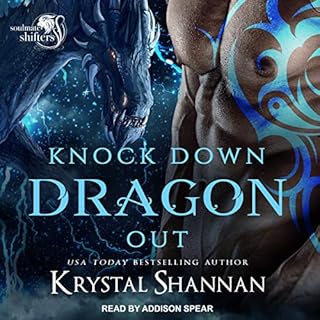 Knock Down Dragon Out Audiolibro Por Krystal Shannan arte de portada