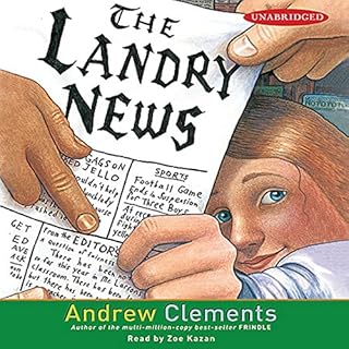 The Landry News Audiolibro Por Andrew Clements arte de portada