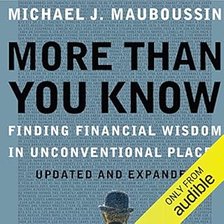 More Than You Know Audiolibro Por Michael J. Mauboussin arte de portada