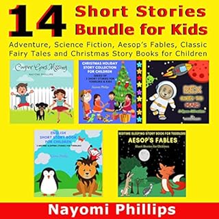 14 Short Stories Bundle for Kids: Adventure, Science Fiction, Aesop’s Fables, Classic Fairy Tales and Christmas Story B