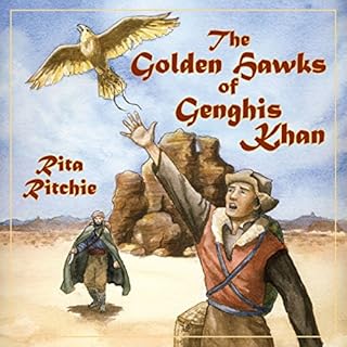 The Golden Hawks of Genghis Khan Audiolibro Por Rita Ritchie arte de portada