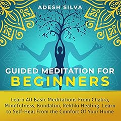 Guided Meditation for Beginners: Learn All Basic Meditations from Chakra, Mindfulness, Kundalini, Reiki Healing. Learn to Self-Heal from the Comfort of Your Own Home cover art