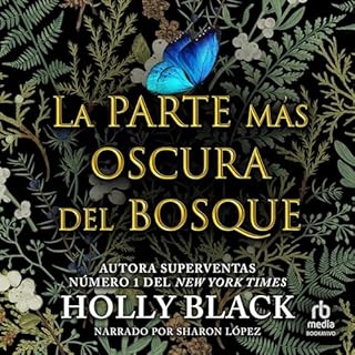 Diseño de la portada del título La parte más oscura del bosque