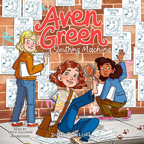 Aven Green Sleuthing Machine Audiolibro Por Dusti Bowling arte de portada