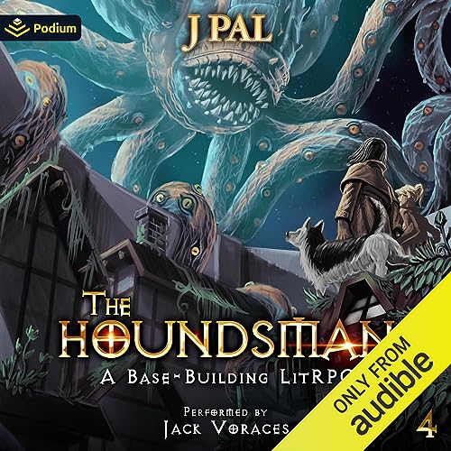 The Houndsman 4: A Base-Building LitRPG Adventure Audiolibro Por J Pal arte de portada