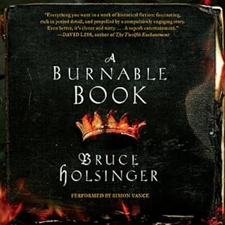 A Burnable Book Audiolibro Por Bruce Holsinger arte de portada