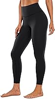 CRZ YOGA Womens Brushed Naked Feeling Workout Leggings 25" / 28"- High Waisted Gym Compression Tummy Control Yoga Pants