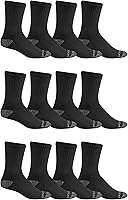 Fruit of the Loom mens Dual Defense Crew Socks 12 PairCasual Sock