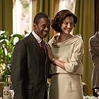 Wil Johnson and Caitríona Balfe in Outlander (2014)