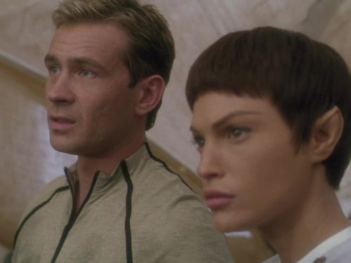 Jolene Blalock and Connor Trinneer in Star Trek: Enterprise (2001)