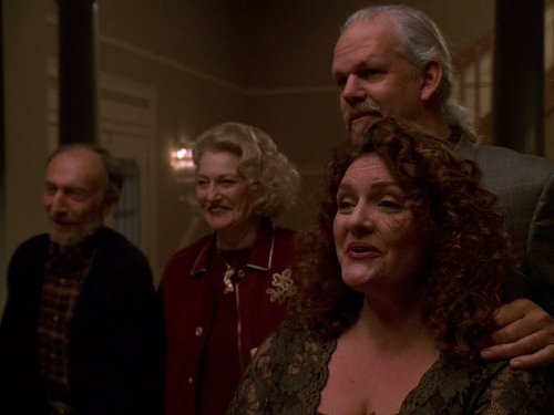 Tom Aldredge, Turk Pipkin, Suzanne Shepherd, and Aida Turturro in The Sopranos (1999)