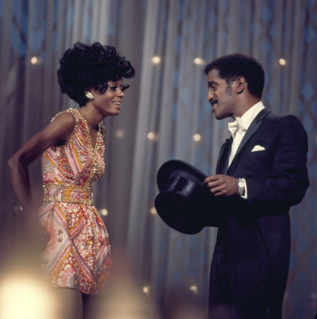 Diana Ross and Sammy Davis Jr. at "The Hollywood Palace" circa 1968