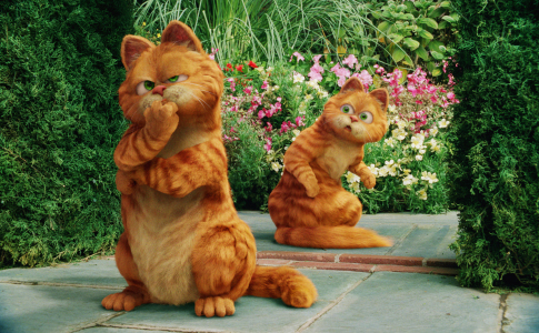 Bill Murray and Tim Curry in Garfield: A Tail of Two Kitties (2006)