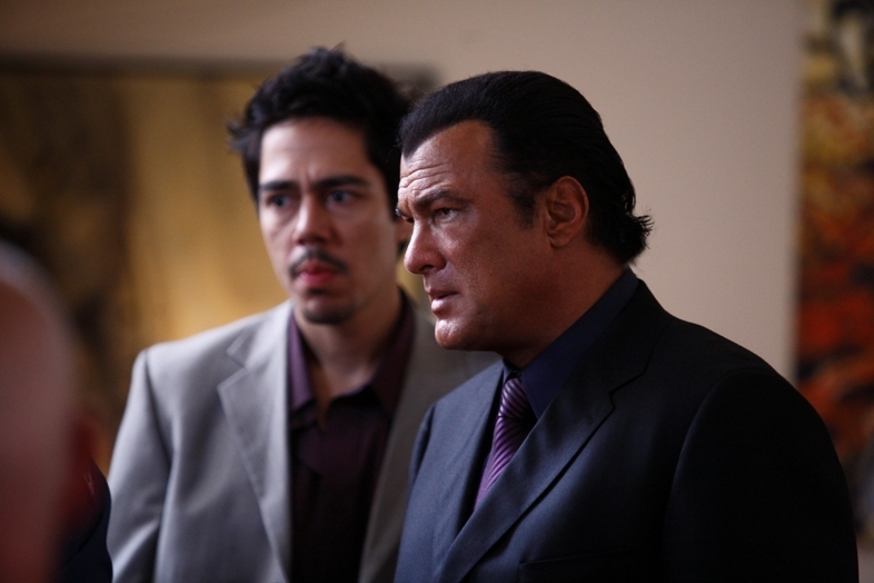 Steven Seagal and Zak Santiago in Driven to Kill (2009)