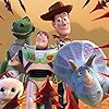 Tom Hanks, Tim Allen, Wallace Shawn, Kristen Schaal, and Emma Hudak in Toy Story That Time Forgot (2014)