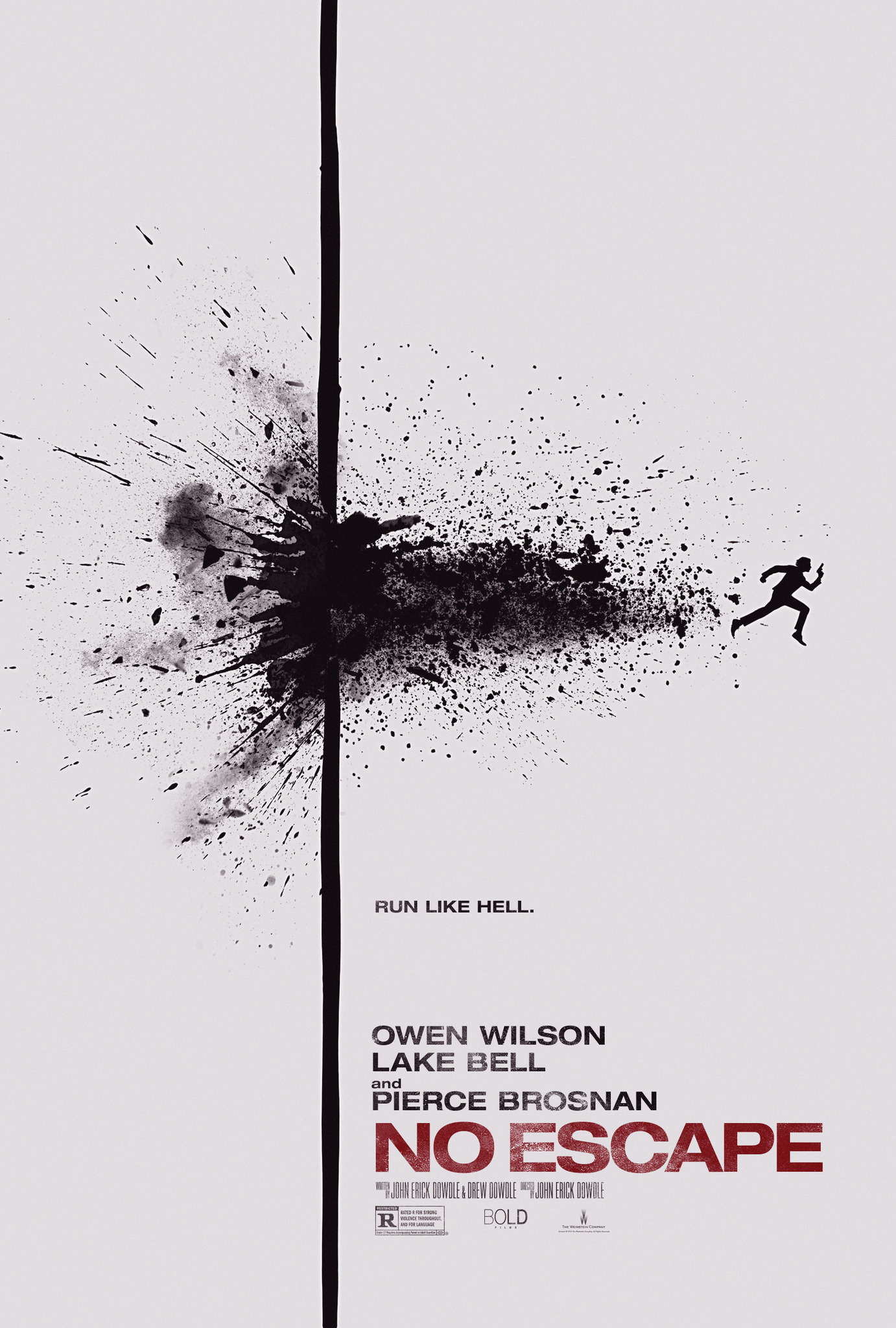 Pierce Brosnan, Marco Beltrami, Owen Wilson, Sahajak Boonthanakit, John Erick Dowdle, Spencer Garrett, Arvinder Greywal, Léo Hinstin, David Lancaster, Buck Sanders, Charlie Sungkawess, Stacy Chbosky, Lake Bell, Elliot Greenberg, Michel Litvak, Nophand Boonyai, Danai Thiengdham, Drew Dowdle, Byron Gibson, Sterling Jerins, Claire Geare, Hiroyuki Kobayashi, Matthew Timothy Olynyk, Kanarpat Phintiang, Mikayla Friend, Stefen King, Thanawat Kaewarkorn, Jay John Strifler, Vuthichard Photphurin, Manfred Ilg, Paitoon Songubon, Yutthana Mueanwacha, Hiran Bunyaain, and Somwang Ritdech in No Escape (2015)