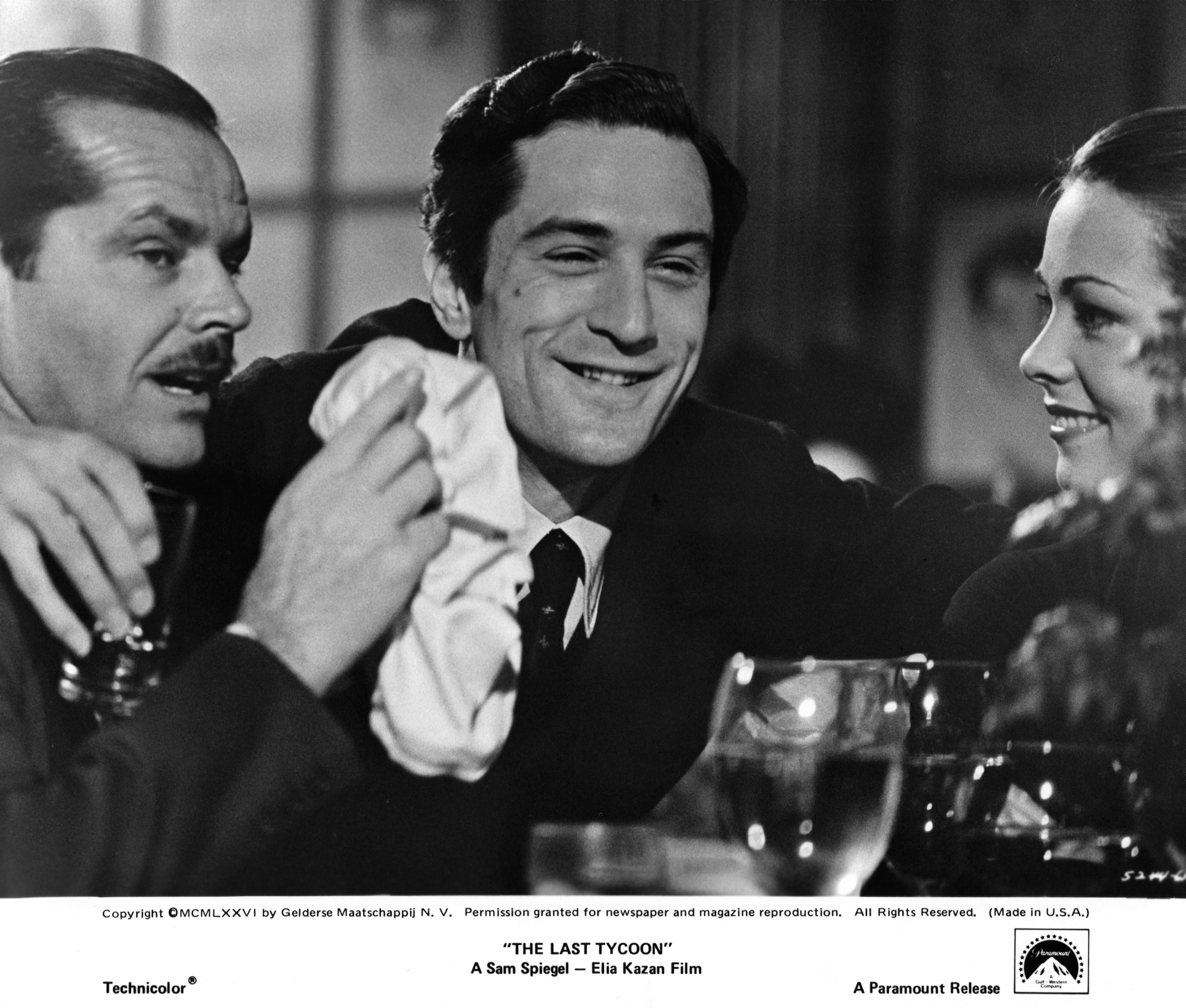 Robert De Niro, Jack Nicholson, and Theresa Russell in The Last Tycoon (1976)