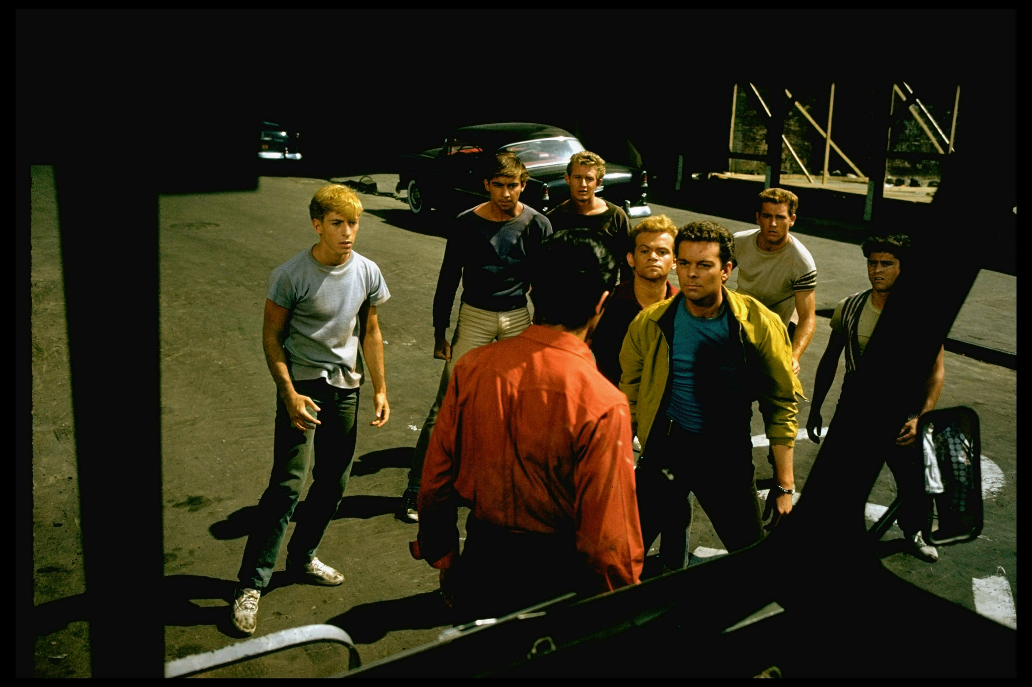 George Chakiris, David Winters, Eliot Feld, Tony Mordente, Tucker Smith, and Russ Tamblyn in West Side Story (1961)