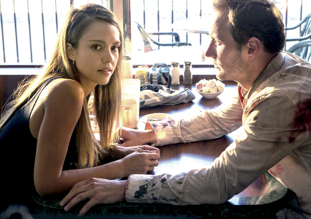 Jessica Alba and Patrick Wilson in Stretch (2014)